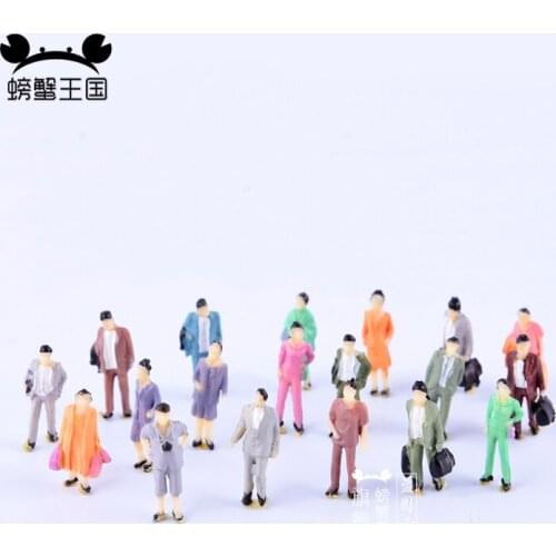 50pcs 1:87 scale train model architectural model making figures people model train layout