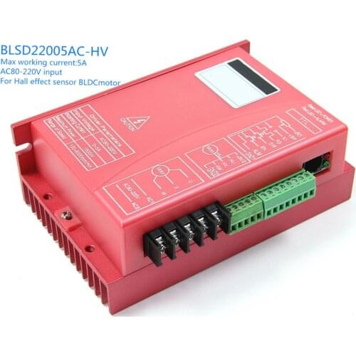 AC70-230V input BLDC motor driver,with PWM control,current&speed closed-loop control, 5A working current