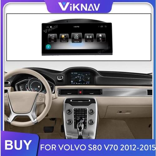 For Volvo S80 V70 2012 2013 2014 2015 Car Radio GPS Navigation Android Head Unit Stereo Receiver Tape Recorder HD Touch Screen