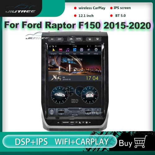 2 Din Tesla Style PX6 Android Car Radio For Ford F150 Raptor 2015-2020 2021 GPS Navigation Multimedia Player Auto Stereo Reciver
