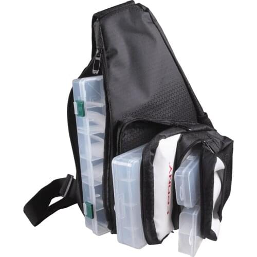 CRONY Fishing Bag 43x26x20cm Outdoor Waterproof Waist Bag With 4Pcs Fishing Box Fishing Tackle Case Grande Backpack Peche