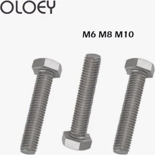 M6 M8 M10 M12 304 Tainless Steel Outer Hexagon Screws Left Outer Hexagon Reverse Thread Reverse Bolt