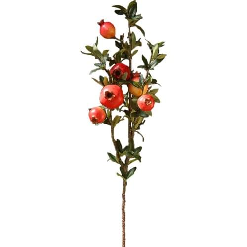 Bouquet Rattan Artificial Flower Wall Decoration Pomegranate Beautiful Flowers American Style Spring Simulation Fruit