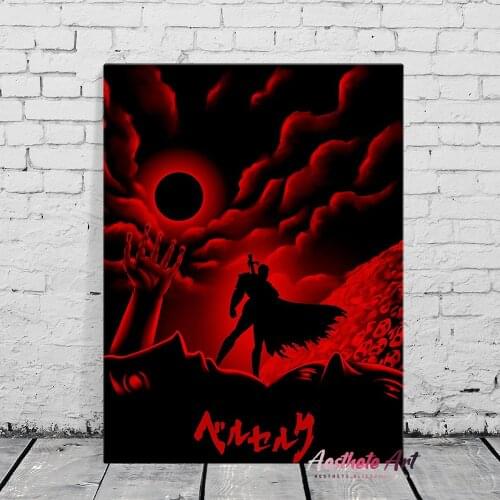 Guts Berserk Anime Manga Decoration Home Decor Canvas Painting Living Room Wall Art Picture High Quality Poster Print