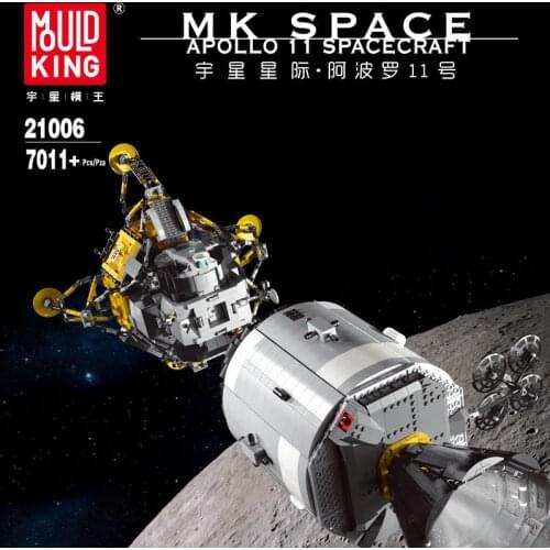 MOULD KING MOC Stars Creative Toys APOLLO11 Saturn V Spacecraft Model Building Blocks Bricks Kids Educational Toys Birthday Gift