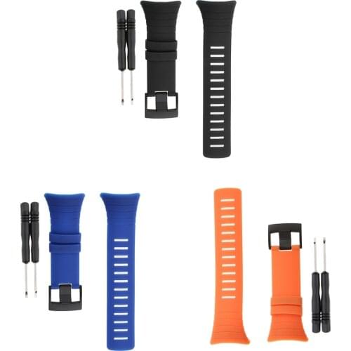 For Suunto Core Strap Rubber Band One Size Strap Stainless Steel Buckle