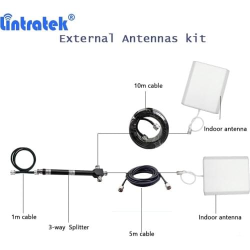 Lintratek 2g 3g 4g antenna kit Additional Indoor antennas set addtional for 2g 3g 4g signal booster amplifier 9dBi High gain
