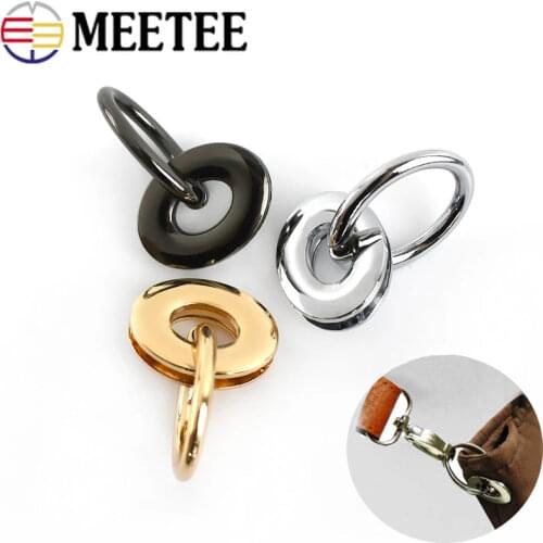 10/20pcs Meetee 25*32mm Metal O&D Eyelet Buckes Ring Bag Side Clip Clasp Handle Buckle Luggage and Handbag Hardware Accessories