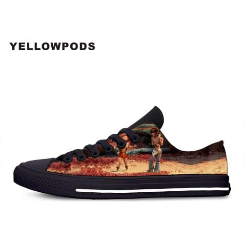 Mens Casual Shoes Fashion Hot Beautiful Vogue Handiness Funny Cartoon MovieThe Croods Customized Print Picture Couples Shoes