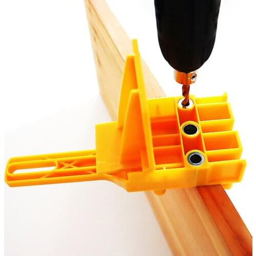 6/8/10mm Vertical Pocket Hole Dowelling Jig Kit Punching Hole Locator Drill Guide Puncher DIY Woodworking Carpentry Tools