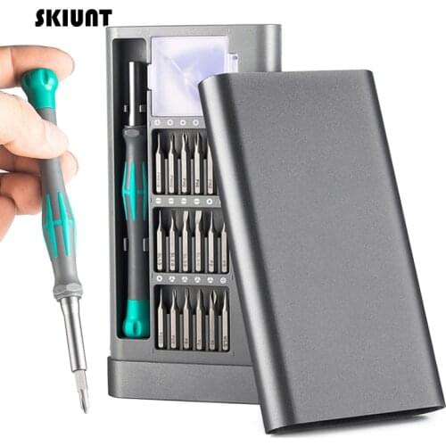 SKIUNT Screwdriver Set S2 Alloy Steel Screw Driver Bits Kit Magnetic Torx Phillips Screw Bit 40 In 1 Household Repair Hand Tools