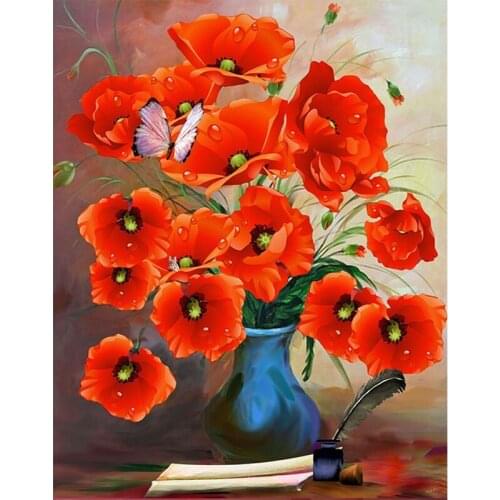 Full Square New Arrival Drill Mosaic Diamond Embroidery Rose 5D DIY Diamond Painting Flowers Home Decoration gift