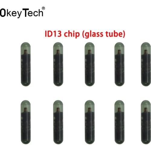 OkeyTech 10pcs/lot High Quality Blank Auto Transponder Chip ID 13 Glass Chip For Honda ID13 Car Key Transponder Chip