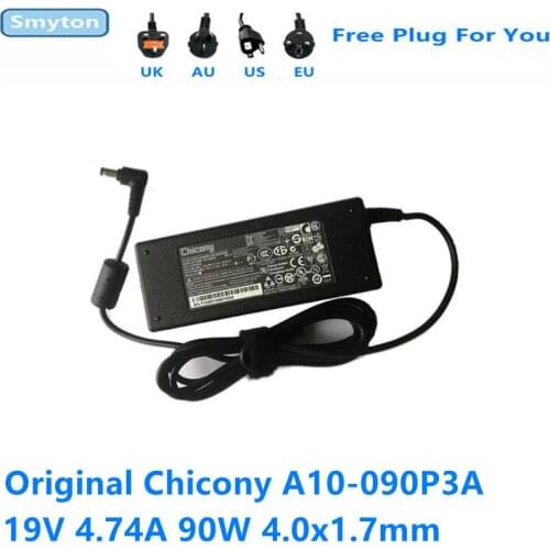 Original 90W AC Adapter Charger For Hasee Chicony A10-090P3A DELTA ADP-90CD DB 19V 4.74A 4.0x1.7mm Laptop Power Supply Adapter