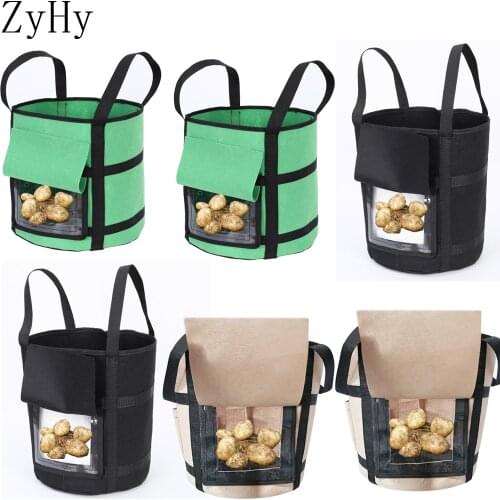 Growing Bags For Household Plants Home Gardening Pots Jardin Vertical Plant Beds Potato Bag For Planting Flowers Vegetables