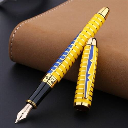 Picasso Round Dance of Flowers 10K Gold Nib Fountain Pen Sea Blue Color for Writing Gift Collection , Wooden Box Option