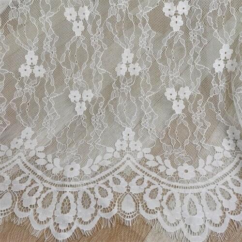 Sexy Women Long Dress Lace Fabric Eyelash Chantilly Lace Dyed 1piece/3 meters Classic Design Home DIY Lace Plum