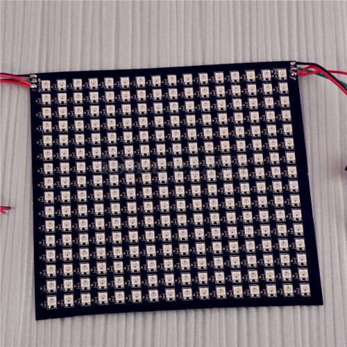16*16 256 Pixel 5050 RGB WS2812B SK6812 Full Color Addressable Ragid Hard LED Pixel Screen 5V