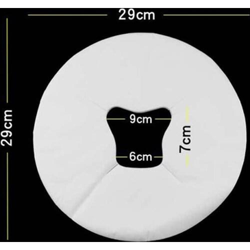 100Pcs disposable face rest sheets headrest cradle covers for massage bed white