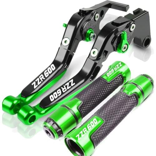 For Kawasaki NINJA ZZR600 ZZR 600 1990-2004 1991 1992 2002 2003 1993 Motorcycle Brake Clutch Lever+22MM Handle Grips Handlebar