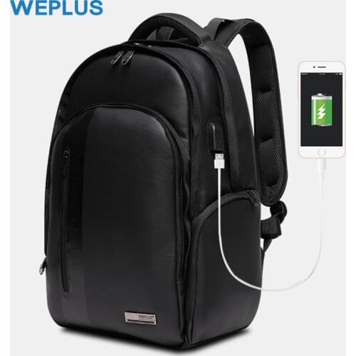 WEPLUS 15.6 Inch Laptop Big Backpack Men Bagpack USB Charging Multi-function Travel Business High Capacity Against Theft Bags
