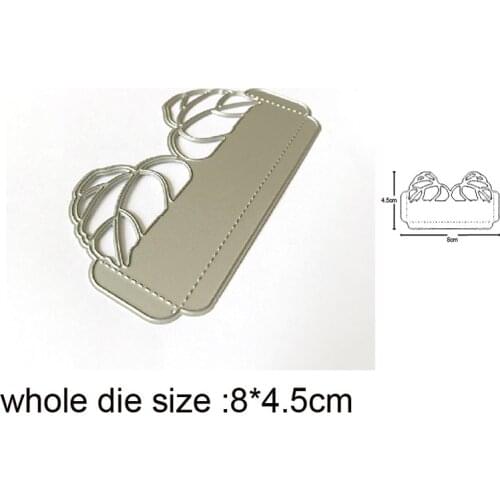 Craft dies Leaf Border Metal Cutting Dies Embossing Die Cuts Scrapbooking dies Paper Craft Knife Mould Blade Punch Stencils dies