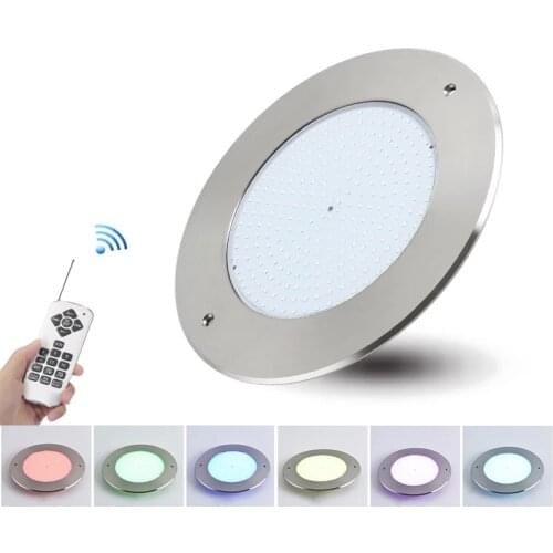 Resin filled LED pool light AC12V stainless steel swimming pool lights IP68 led underwater light RGB remote control