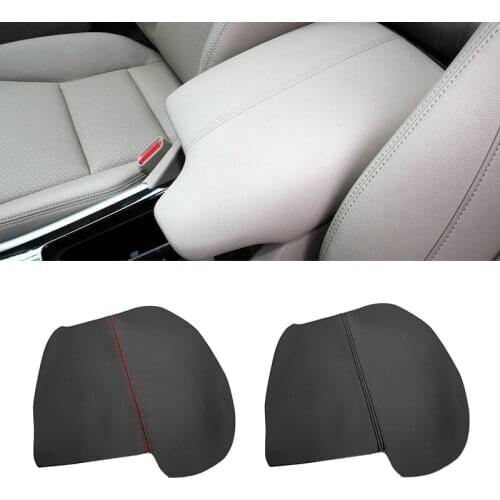 Only LHD version For Honda Accord 9th 2014 2015 2016 Microfiber Leather Car Center Control Armrest Box Cover Protective Trim