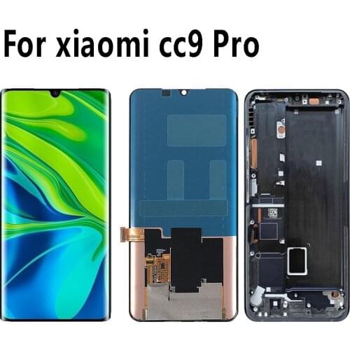 Original AMOLED 6.47" For Xiaomi Mi CC9 Pro M1910F4E LCD Display Touch Screen Digitizer Assembly