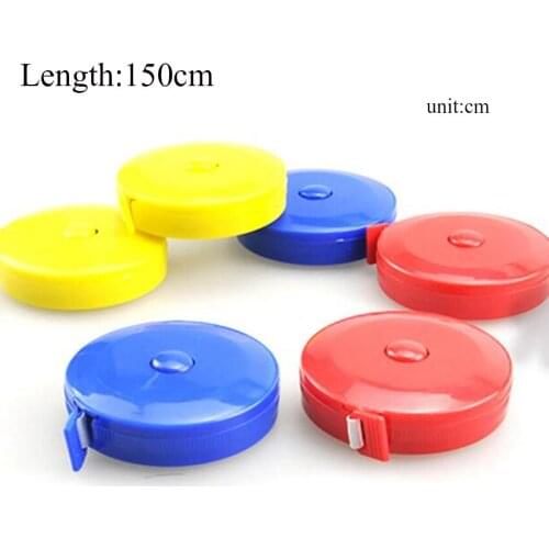 1PC Soft Tape Measure 150cm Roulette Measuring Tape Measure Retractable Colorful Portable Ruler Centimeter Inch Random Color