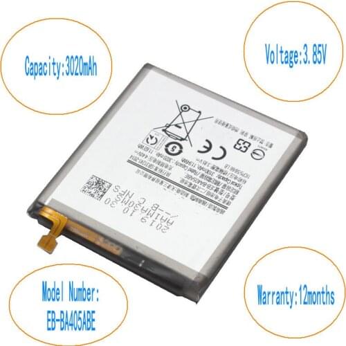 10pcs/lot 3020mAh EB-BA405ABE Battery For Samsung Galaxy A40 2019 A405F SM-A405FM /DS SM-A405FN /DS GH82-19582A Batteries