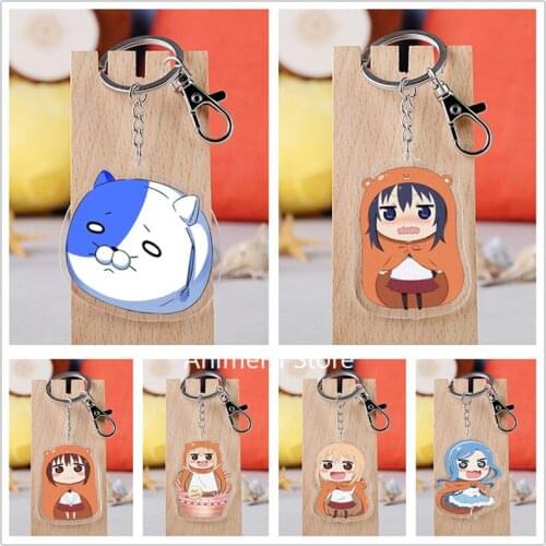 20 pcs/lot Himouto Umaru chan Acrylic Keychain Toy Figure Doma Umaru Bag Pendant Key Ring Gifts