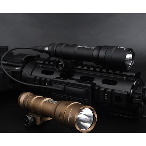 2021 NEW Airsoft 1400lumes Hunting Flashlight Weapon Rifle Tactical Flashlight Zoomable Fit Picatinny Rails Survival Kits