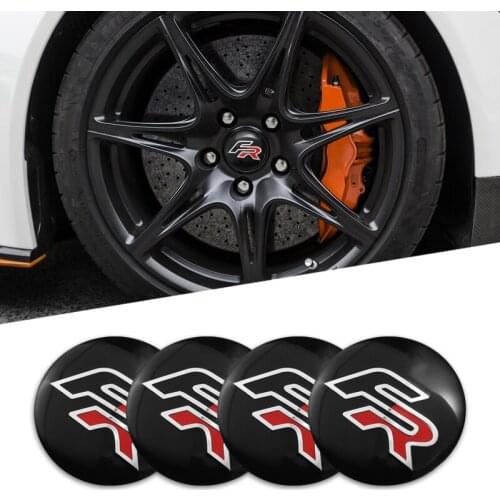 4Pcs 56mm Car Center Hub Cap Wheel Sticker Accessories Car Emblem Badge Decal For Seat Leon Ibiza Ateca Sportcoupe Altea Exeo