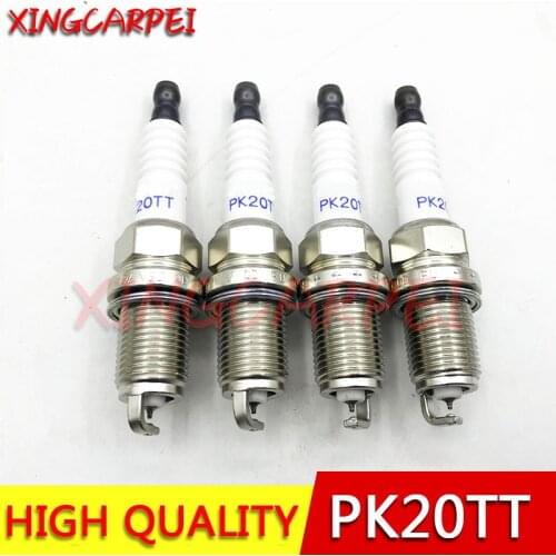 4pcs/lots PK20TT-4504 Car Platinum TT Spark Plug For Chevy Mitsubishi BMW Jeep PK20TT 4504 DR15YP-1 22401 AA370 90919-01178