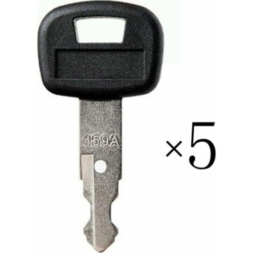 5) Key For Kubota Mini Excavator, Backhoe, Skid Steer, Track Loader 459A