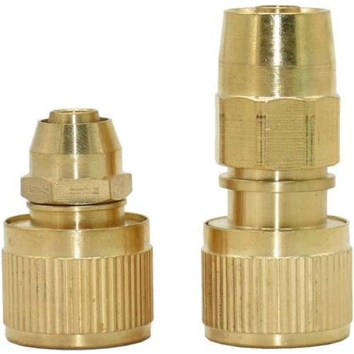 Brass hose Quick Connector 3/8" Water gun connector Garden Irrigation hose Water sprinkler copper Adapter 8pcs