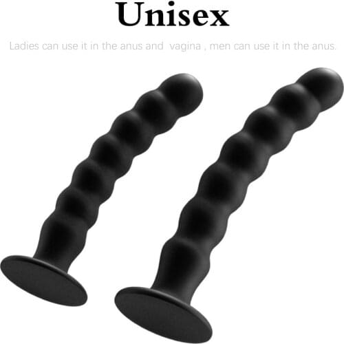Anal Plug Prostate Massager Sex Products Vaginal Stimulator With Strong Sucker Silicone Bead Dildo Sex Toys for Man and Woman
