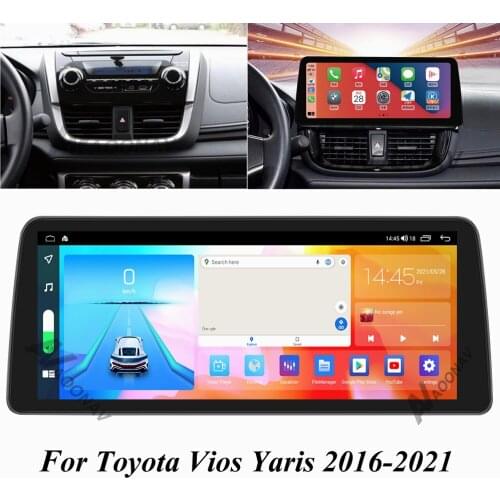 Android 10.0 Car Radio Multimedia Player For Toyota VIOS YARIS 2016-2021 Automotive GPS Navi Stereo CarPlay WiFi 4G Touch Screen