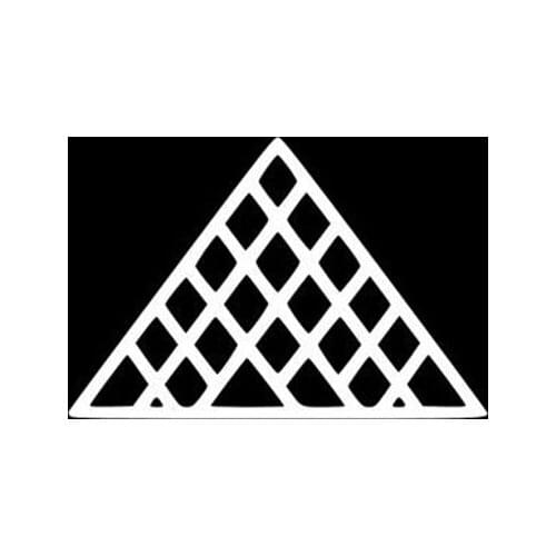 Black/Sliver Louvre Sticiker Decals Rear Windshield Decor Stickers Waterproof Car Styling Window Decal Modern S982