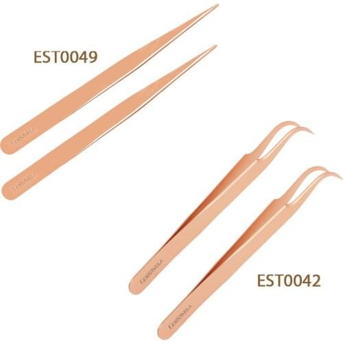 CURSAVELA Professional lashes extension tweezers set stainless steel makeup tweezers tools fanned 1PCS eyelash tweezers vendor