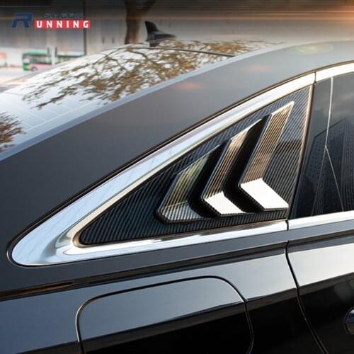 For Audi A6 Rear Window Louvers Car Rear Window Blinds Side Tuyere Louvers Vent Fit Audi A6 External Accessories Car Styling