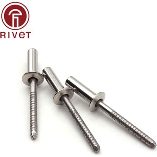 GB12615.4 (M4.0 100PCS) DIN EN ISO 16585 Stainless Steel Round Head Closed End Blind Rivet Sealed Hollow Rivets Blind Rivets