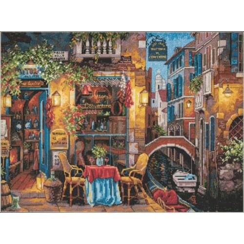 K-160 night Inn Cross Stitch Set Cross-stitch Kit Embroidery Needlework Craft Packages Cotton Fabric Floss