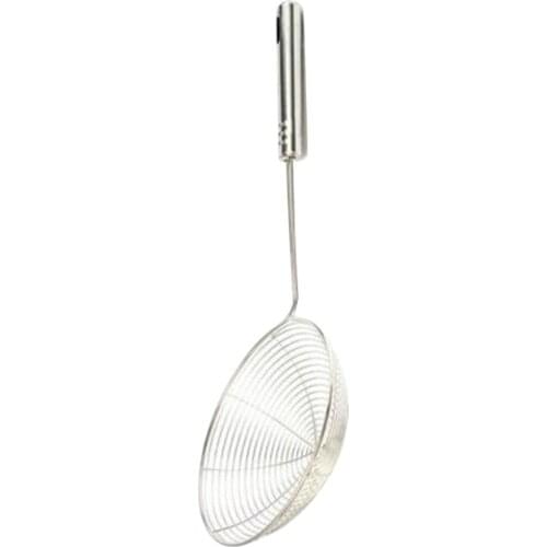 Stainless steel Long handle filter colander kitchen fried net sieve dumplings spoon Foods sifter Kitchen French Fries Colander