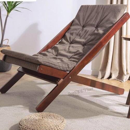 Lazy sofa tatami lounge chair folding lunch break portable lazy chair sofa balcony home leisure chair