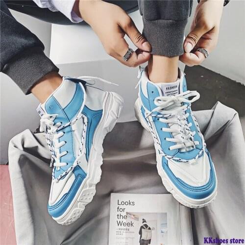 Men Casual Shoes Popular Student Shoes Trend Outdoor Non-slip Cotton Shoes Men Fashion Sneakers Classic New Adult Lace-up Shoes