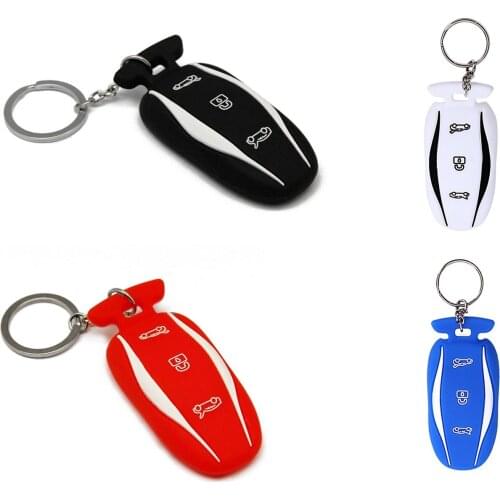 Silicone key Bag remote key set for Tesla model S 60 75 85 100D