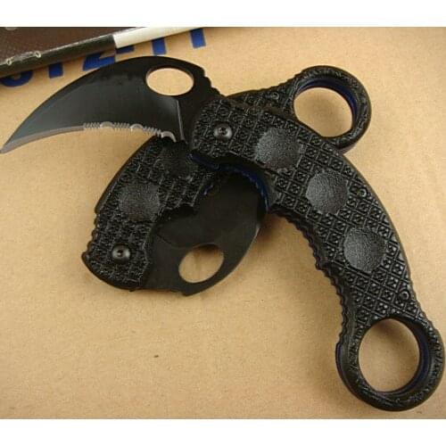 FiveDB1 Karambit Claw Knife Serrated 440C Blade Steel Handle Pocket Folding Claw Knifes Tactical Fishing Hunting Survival Tool