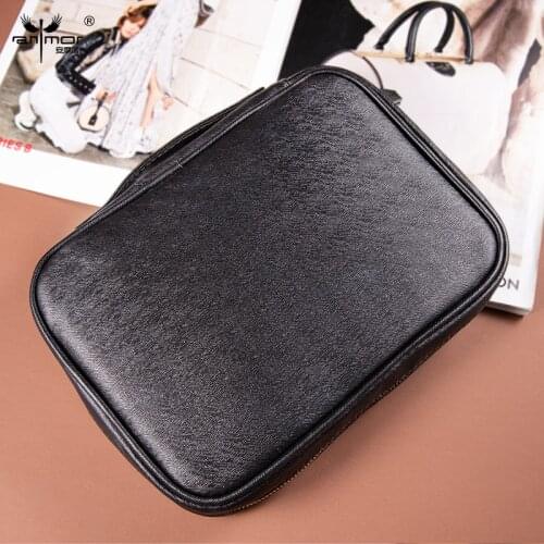 Anmor Professional Makeup Brushes Bag Make Up Holder PU Leather Cosmetic Brush Waist Pouch Storage Case Pinceaux Maquillage